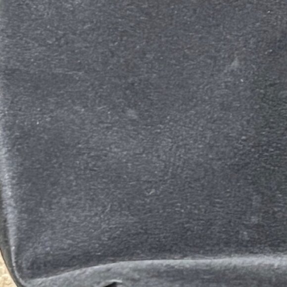 Black Nylon Mini Zip Tote Bag with Silver Toned Metal Handles 8"x9" - Picture 11 of 13